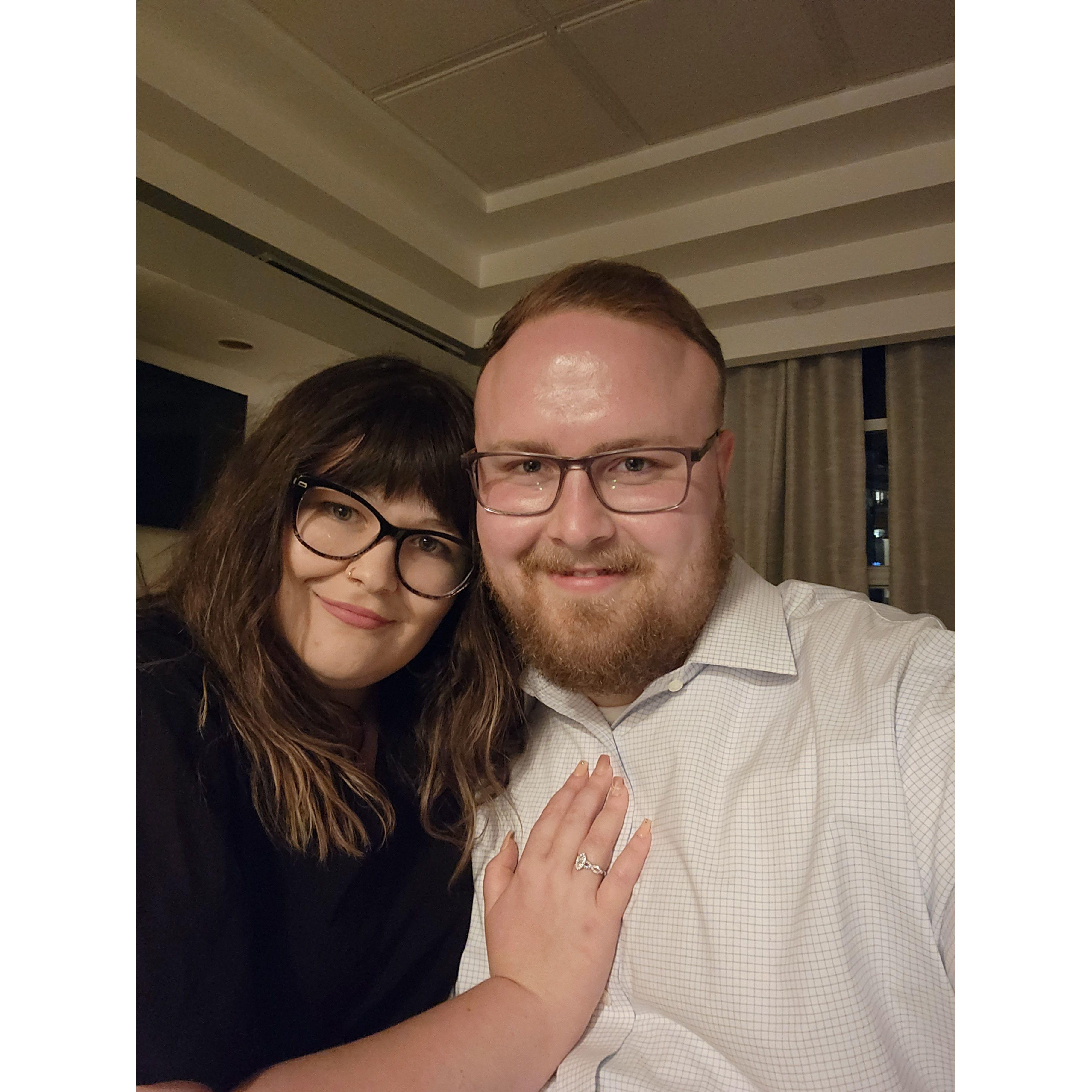 Telling our families Devon had proposed.