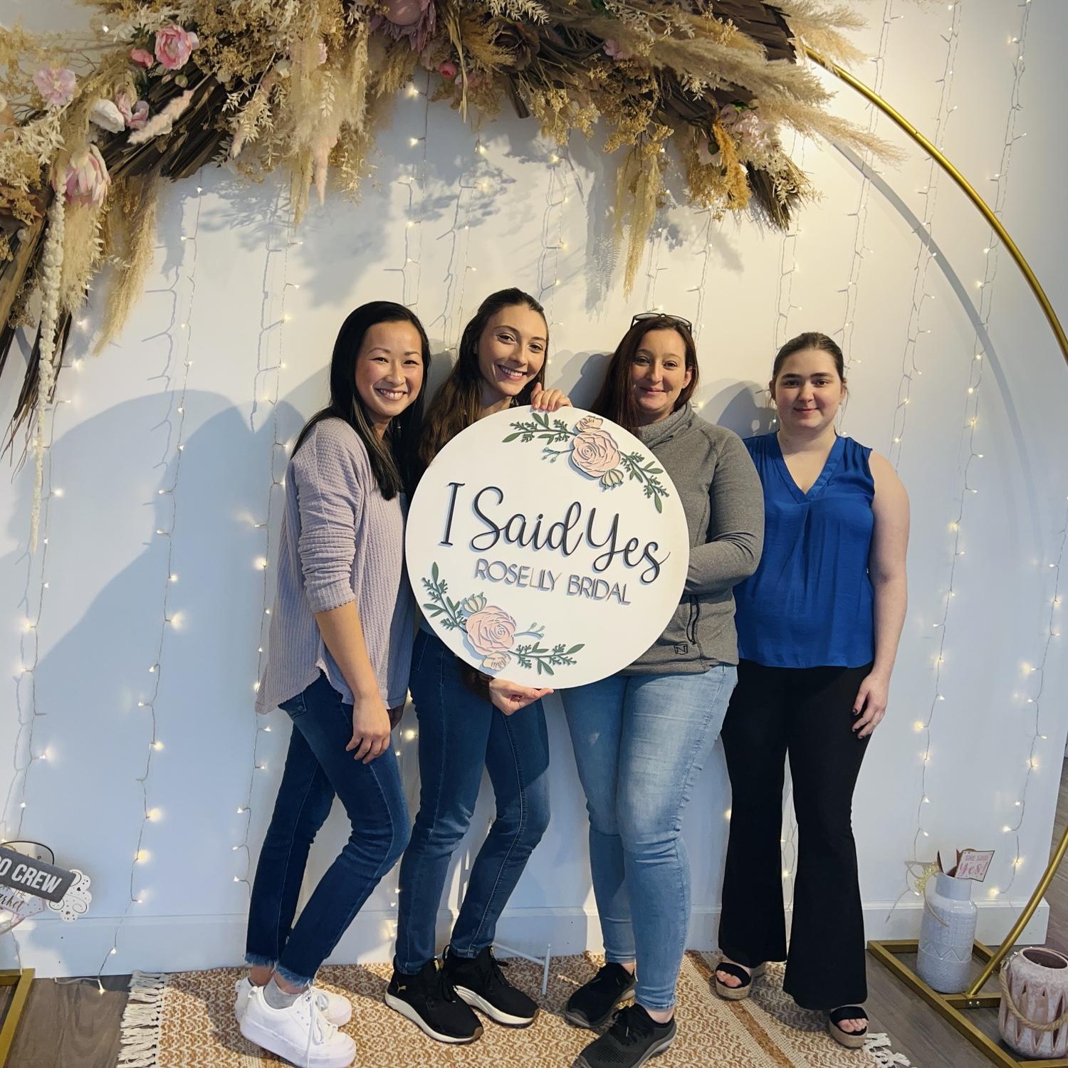 The day Kali picked her wedding gown with her bridal party