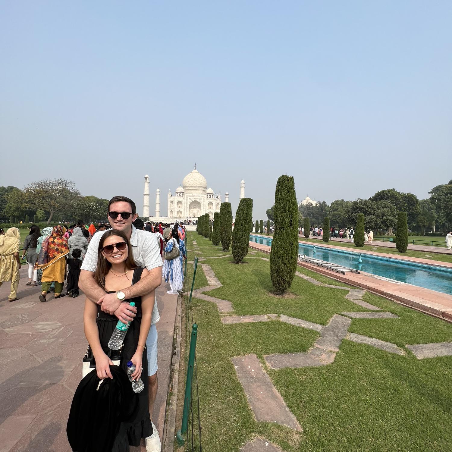 The Taj Mahal in Agra, India.
