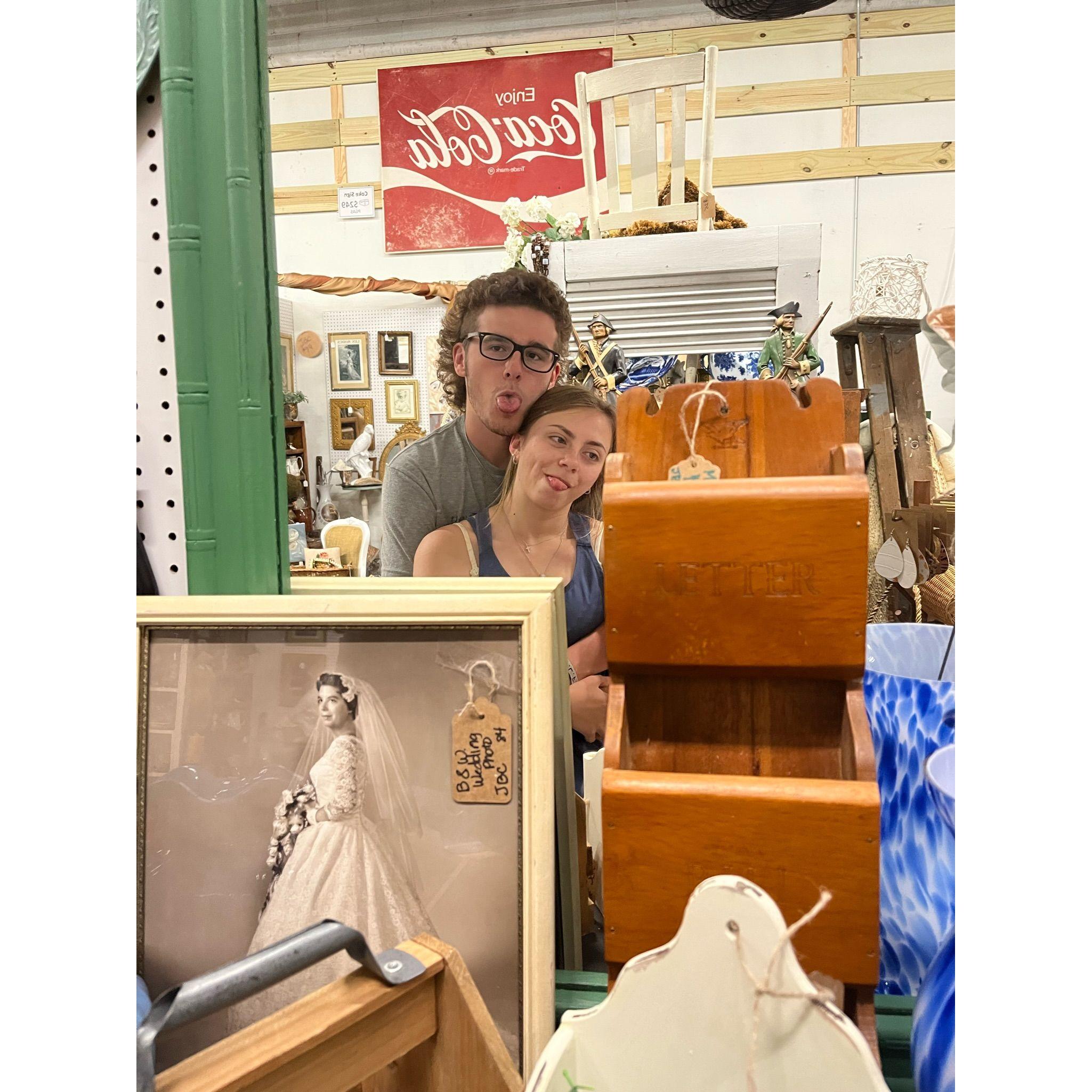 Catch us always antiquing.