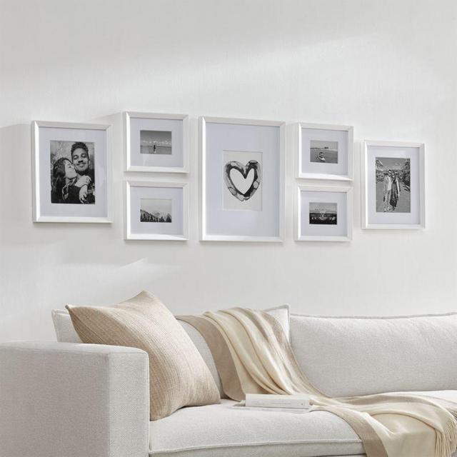 Icon White Frame Gallery, Set of 7