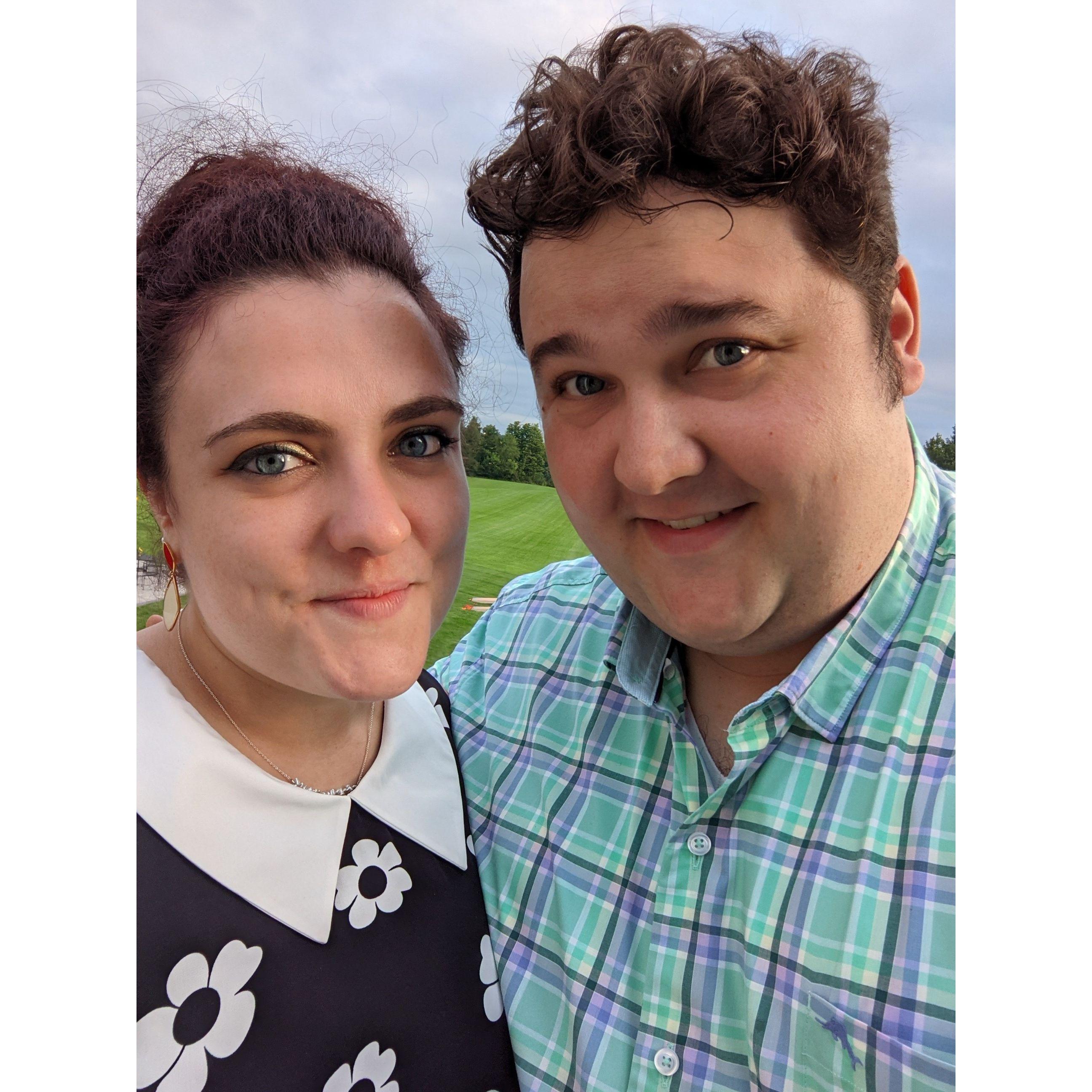 Our first time attending a wedding together!
