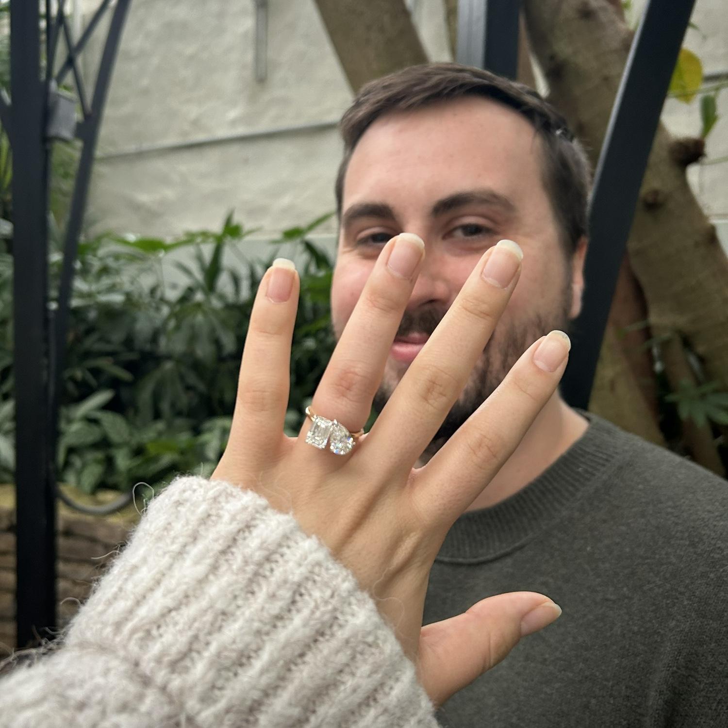 The day we actually got engaged! Lots of happy tears this day