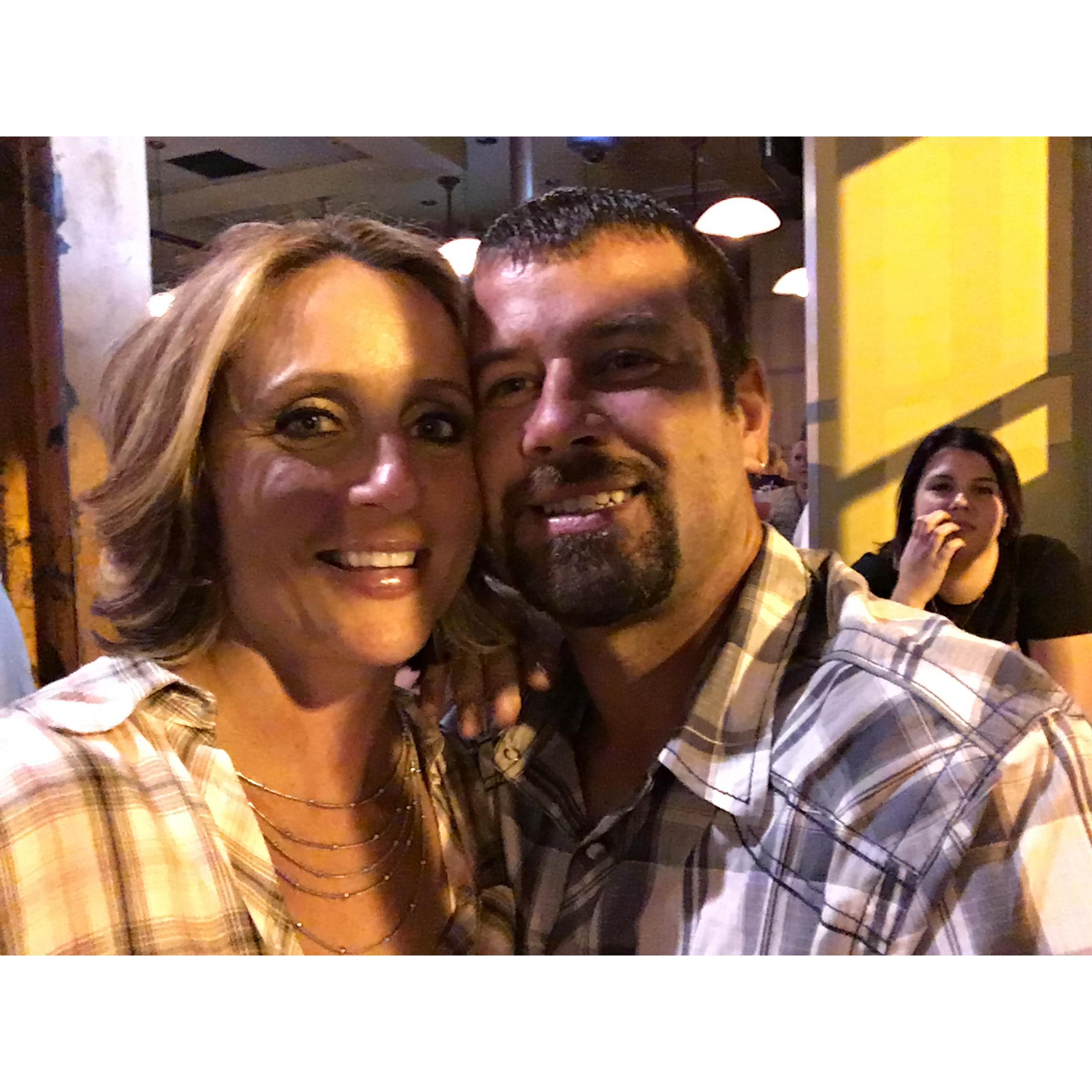 At Brewers Alley after a Keys game with Chris and Brittany.