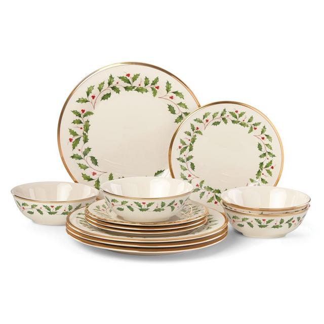 Lenox Holiday 12-Piece Plate & Bowl Set