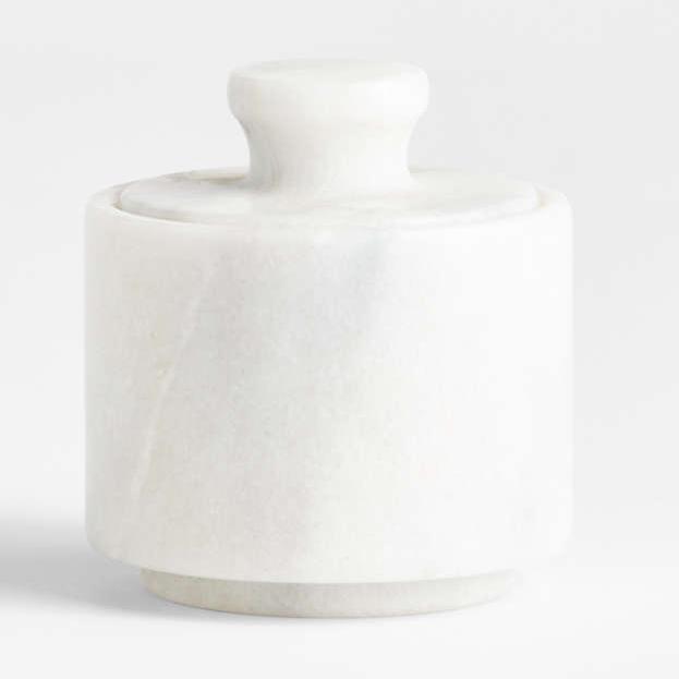 French Kitchen Marble Salt Cellar