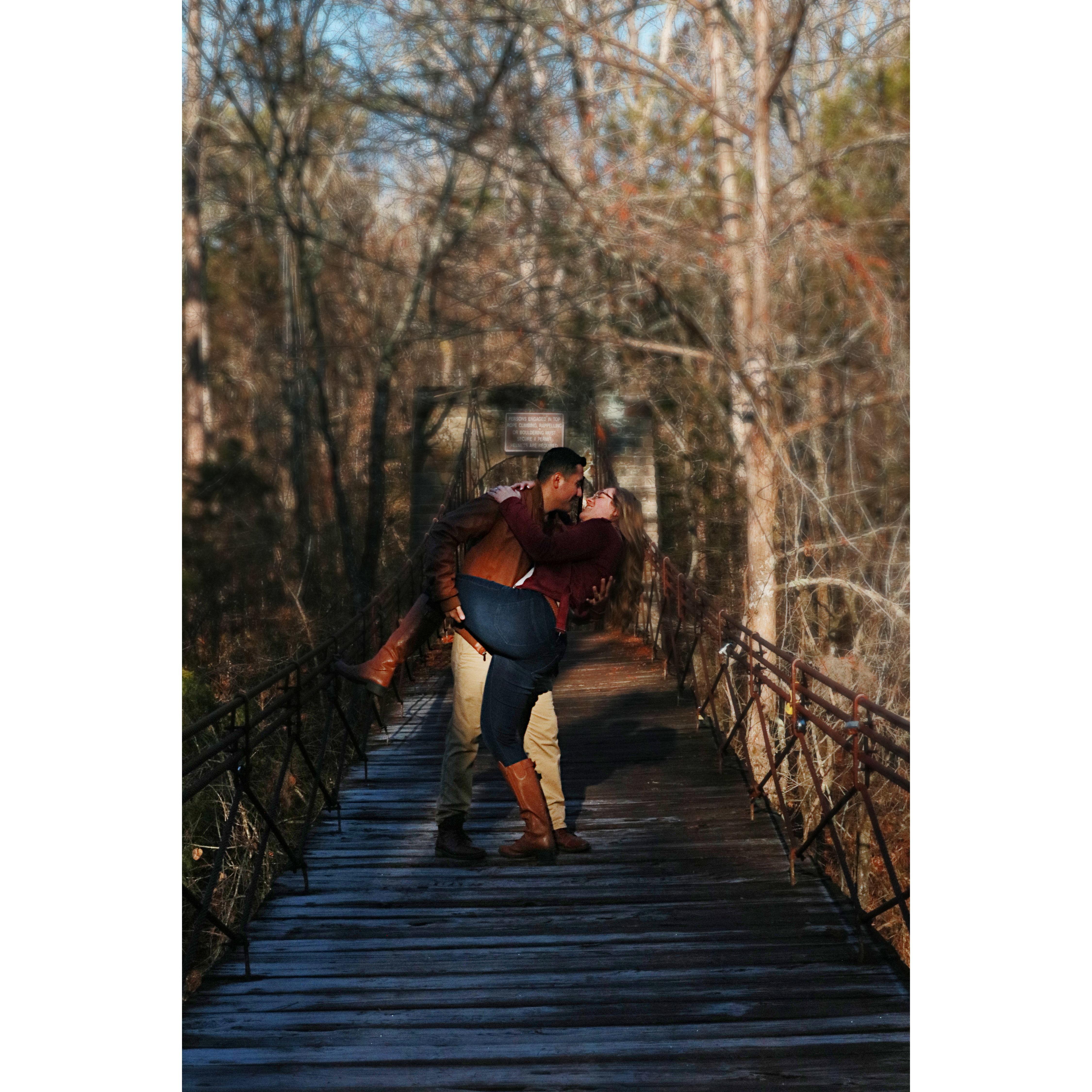 Yes, we hiked for our engagement photos