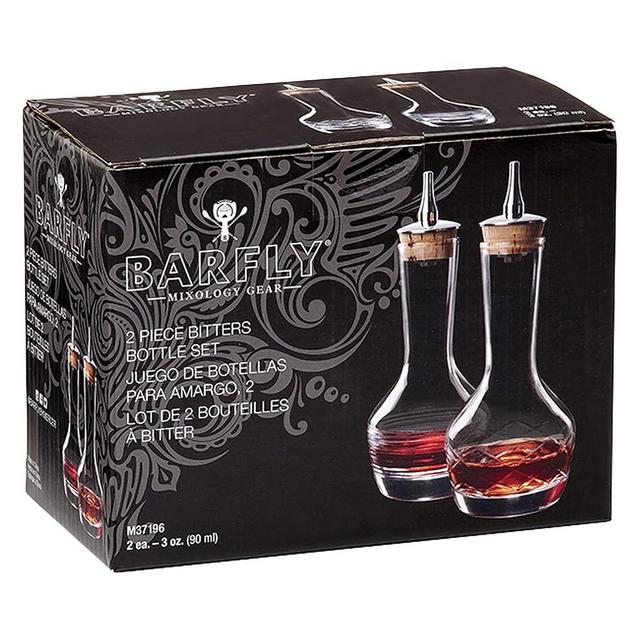 Barfly Bitters Bottle - M37189/M37191, Glass, 3 oz (90 ml), Set of 2