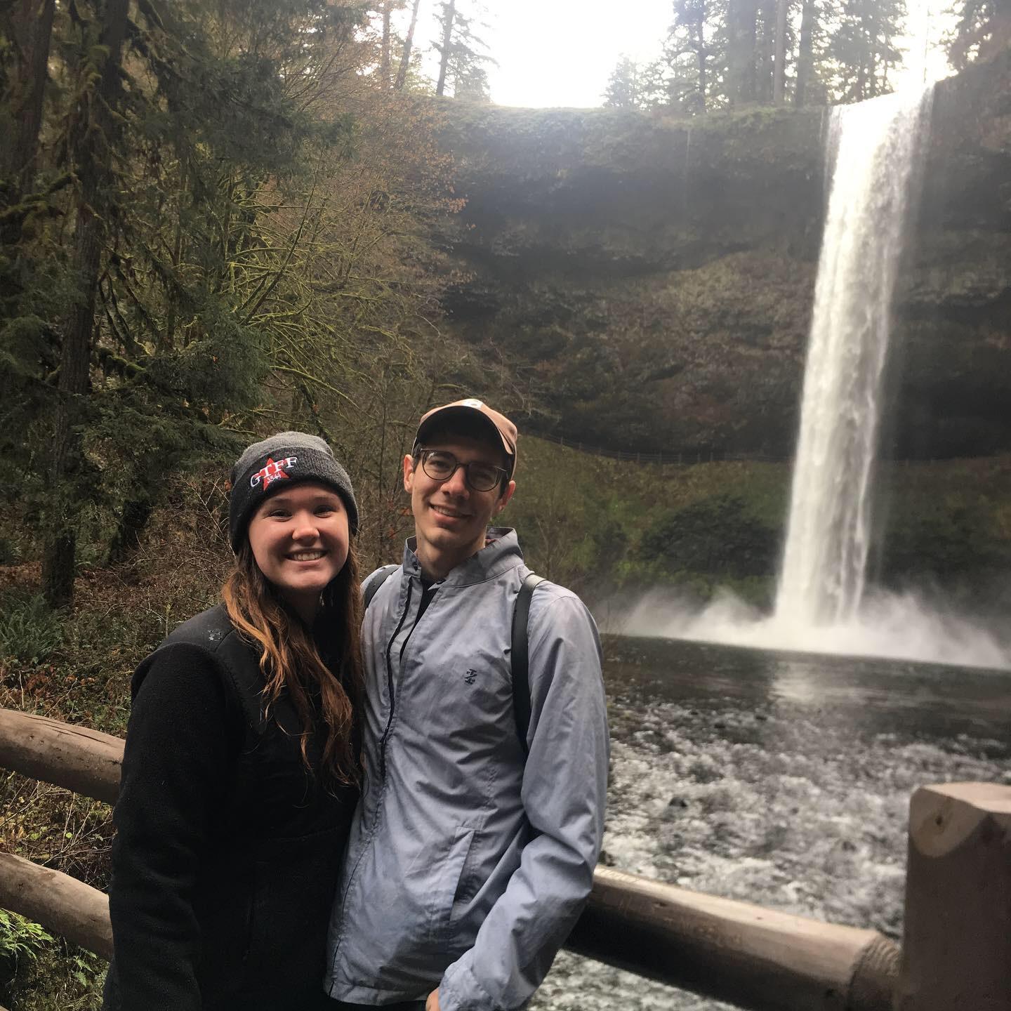 Hiking Silver Falls which would become our anniversary activity.