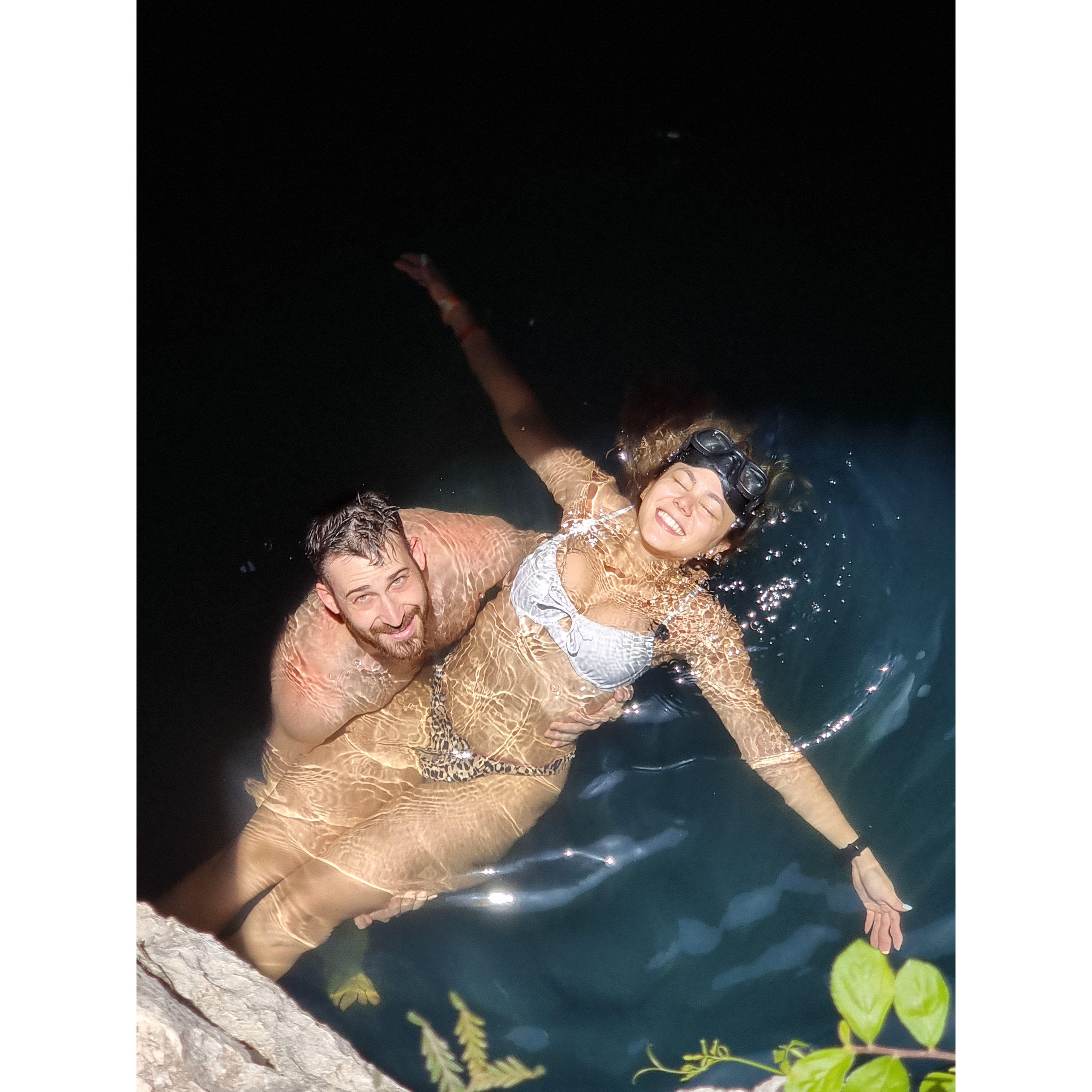 Cenote in Tulum, Mexico