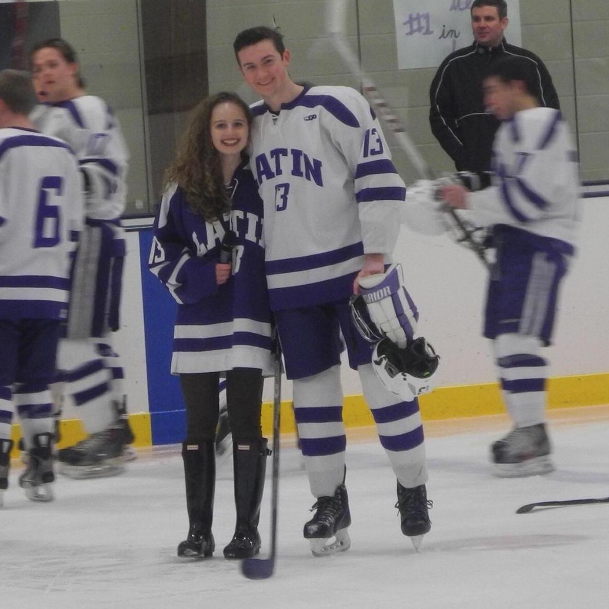 Senior night for BLS hockey. (2015)