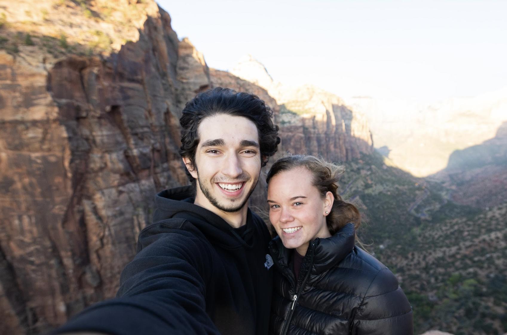 The adventure continues with a sunrise in Zion National Park
