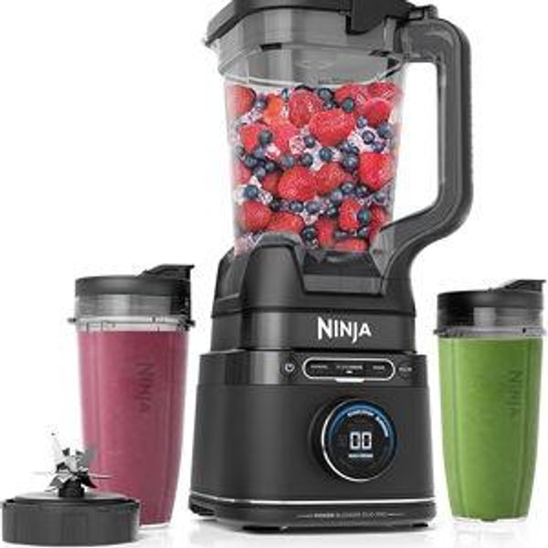 Ninja - Detect Power Blender Pro + Personal Single-Serve, BlendSense Technology, 1800PW, 72 oz. Pitcher, To-Go Cups - Black