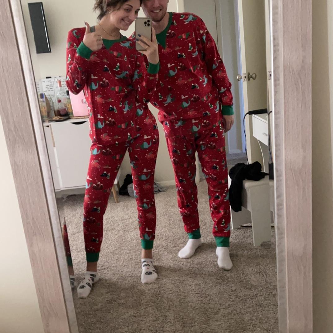 Our first Christmas with matching pajamas <3