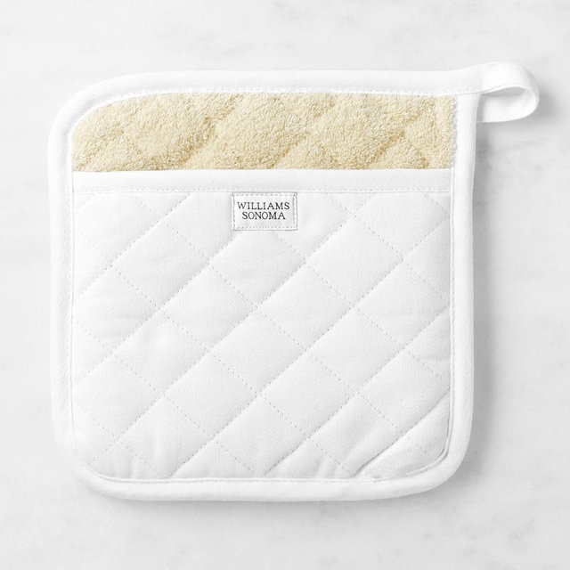 Williams Sonoma Solid Potholder, White