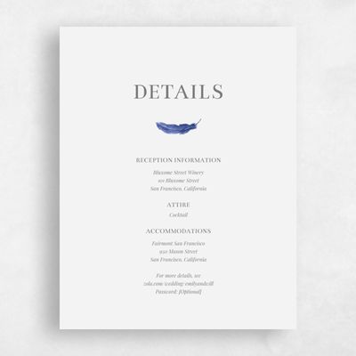 Blue Wedding Enclosure - Bethany