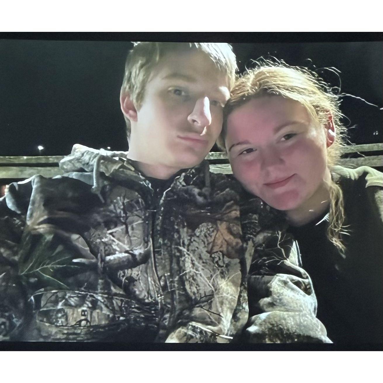 One of our most loved hobbies is fishing. In the summer as soon as Thomas would get off of work in the evening we would book it to the fishing pier! That is actually what got us together.