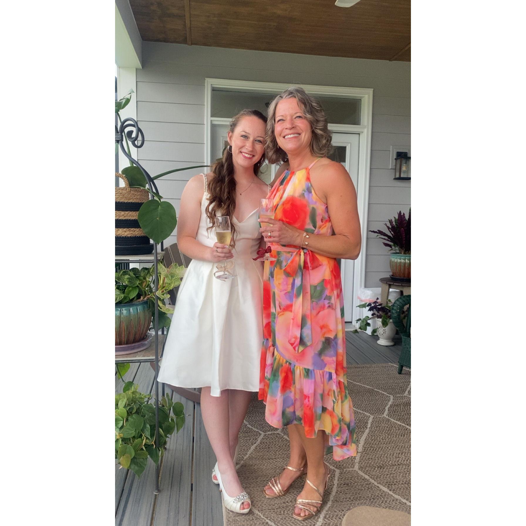 20 June 2025: My beautiful mom and I at the Bridal Shower.