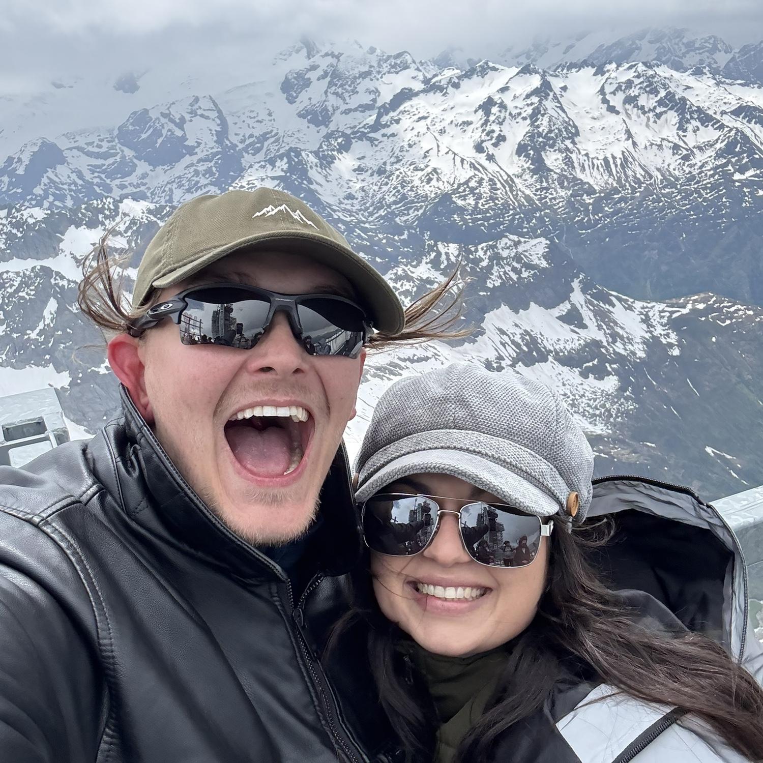 On top of Titlis Glacier!
