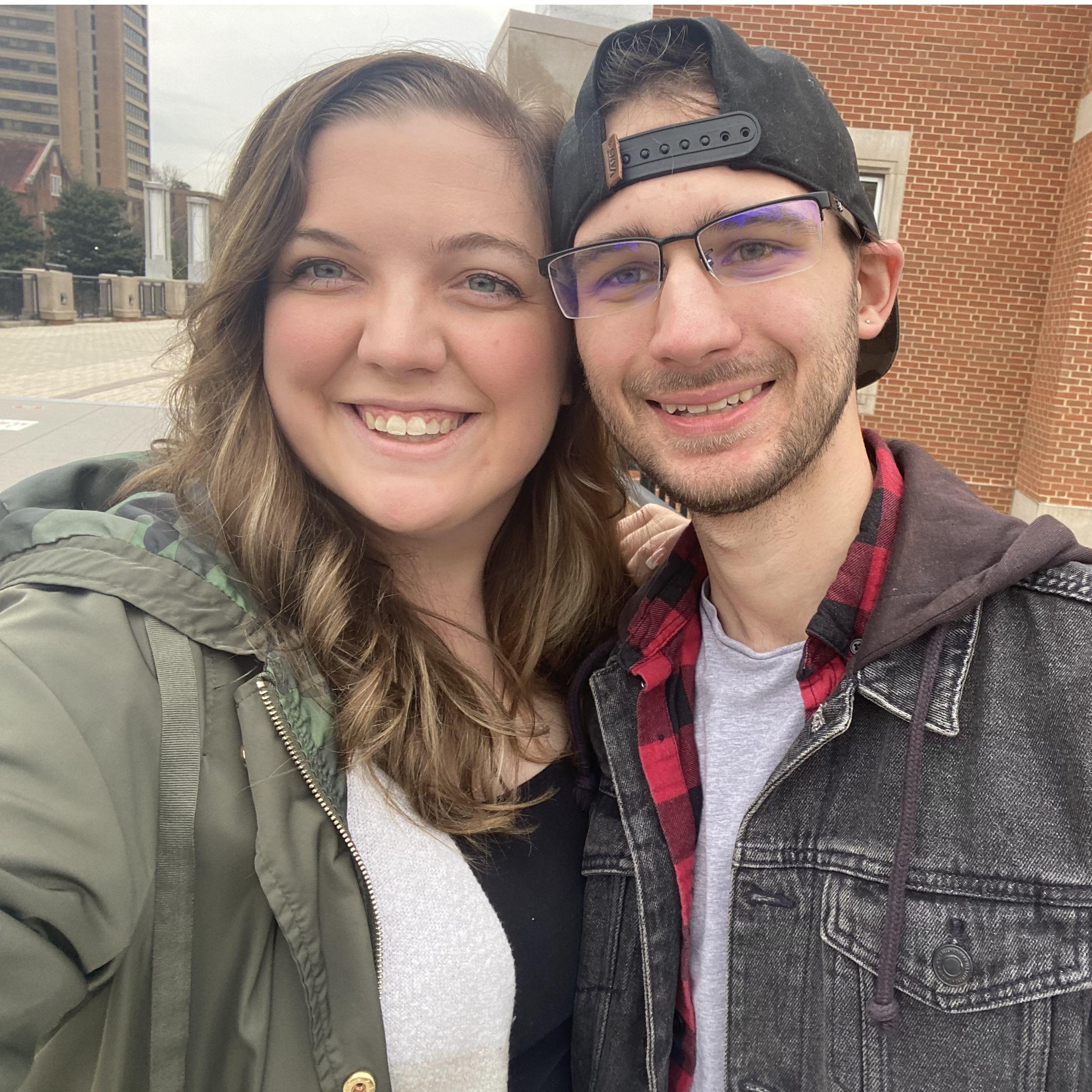 December 21st, 2021

My first time in Knoxville, TN! This pic was taken on UT's campus. Such a fun moment exploring his world. He also asked me to officially be his girlfriend just a few days before!