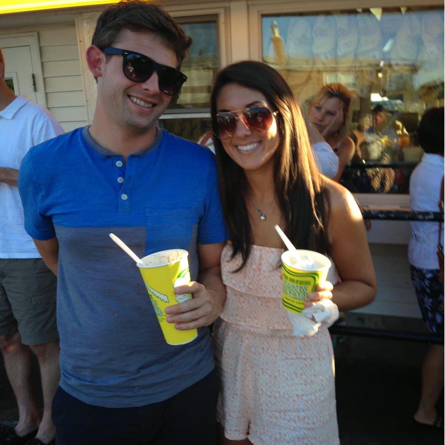 Frozen custard at Ted Drewes in St. Louis