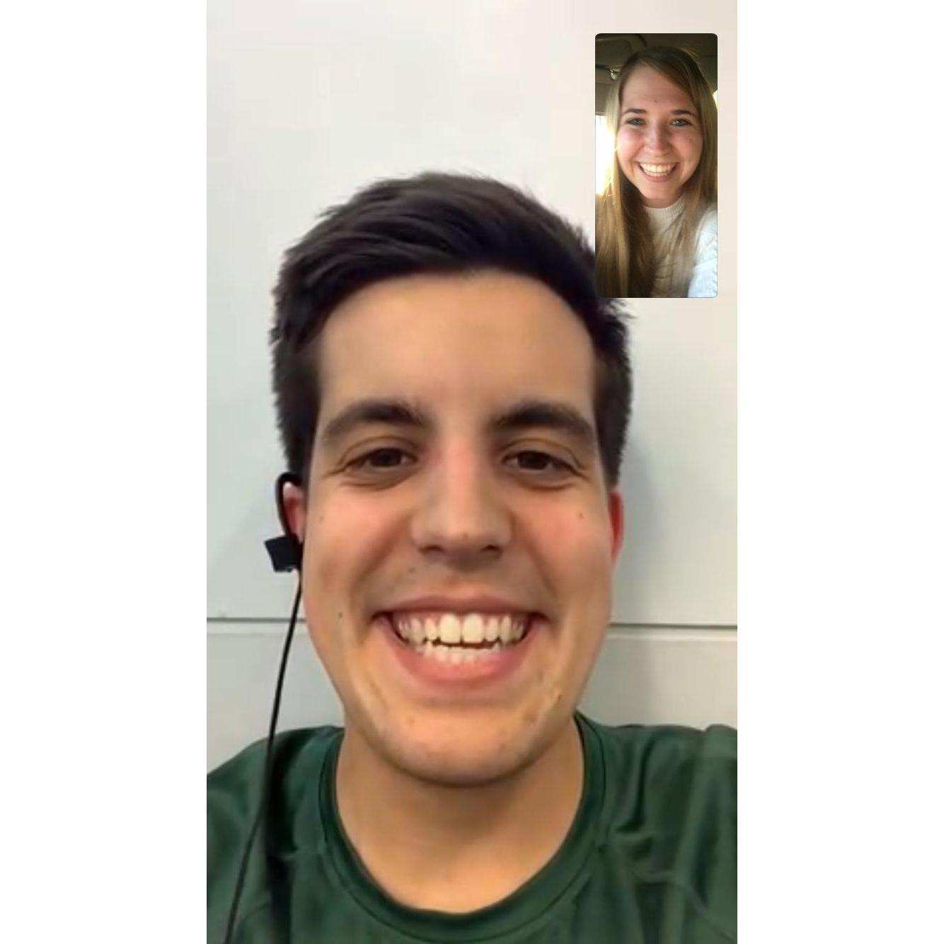 Long distance dating while Matthew was overseas Jordan for a month!
