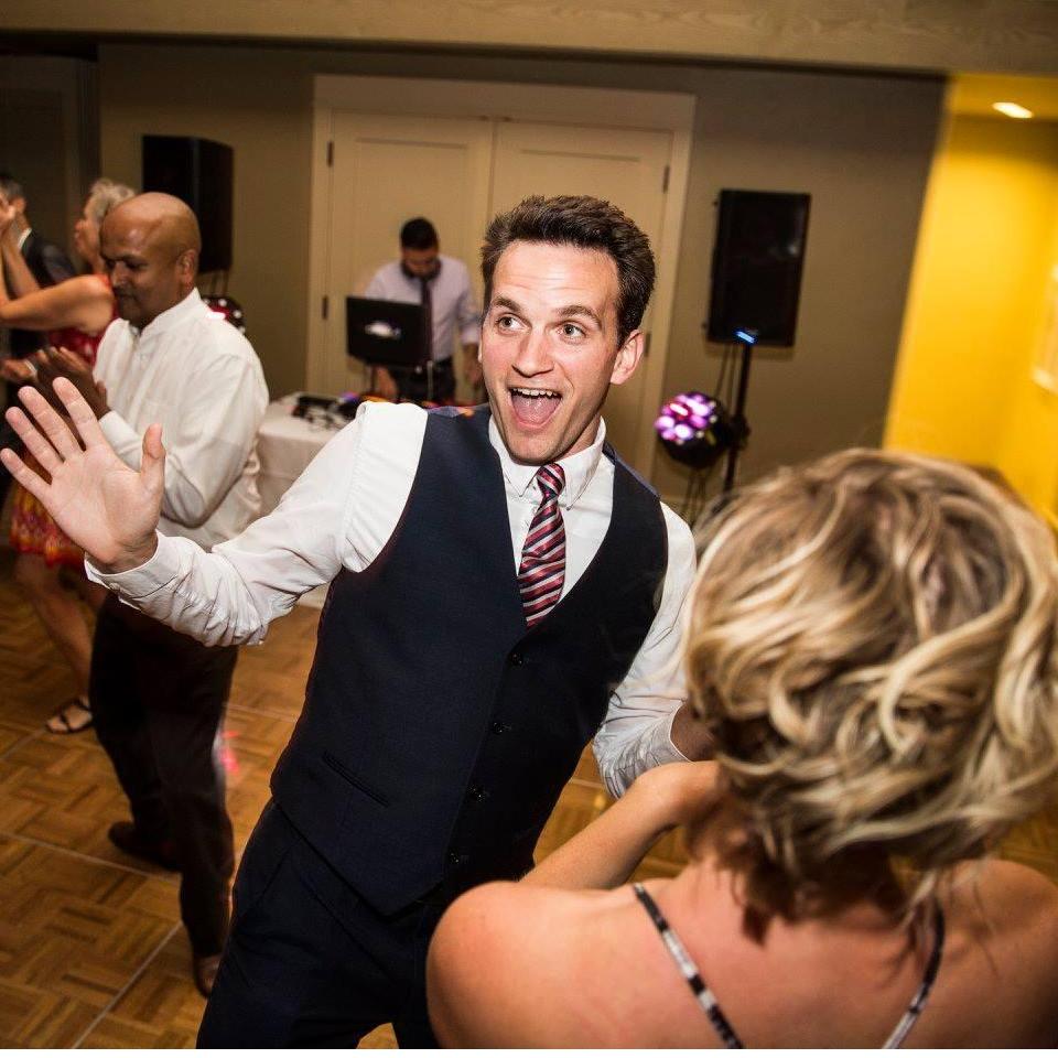 Dancing our asses off at a friends wedding