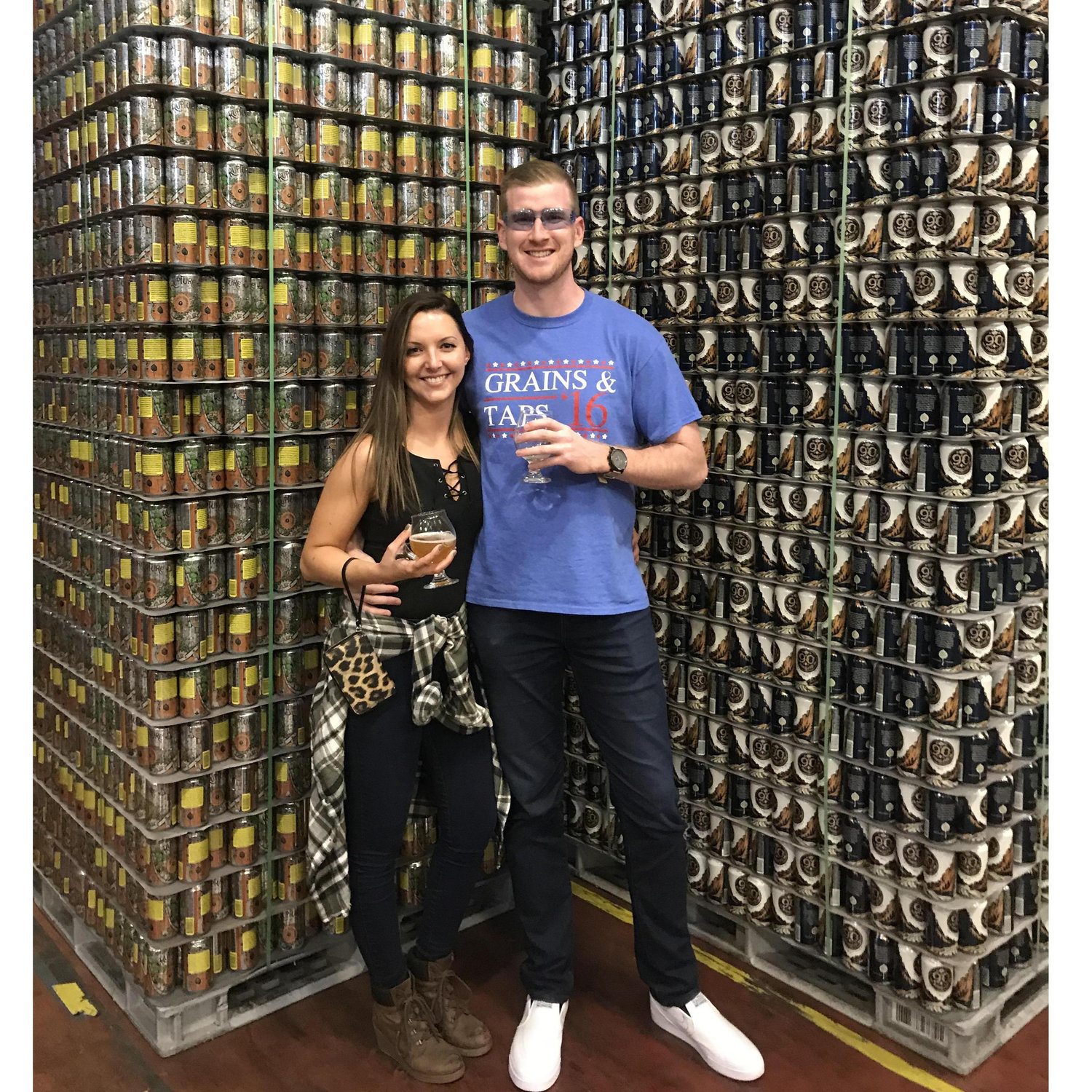Odell Brewery tour when we went to Denver for Steve's 30th birthday.