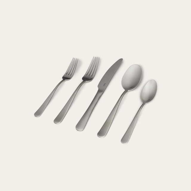 Fable Flateware Set - Matte Silver