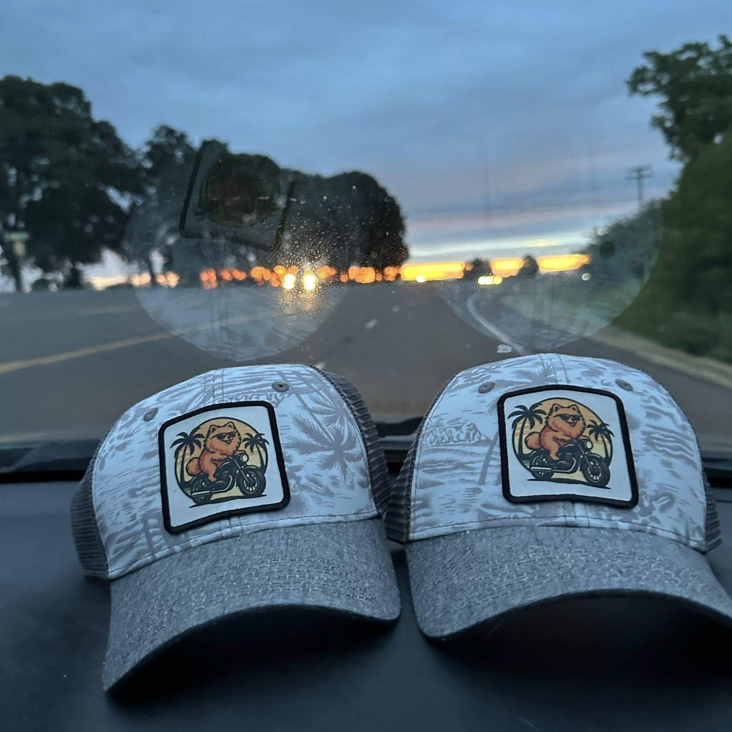 Eli made us matching hats for our Hawaii vacation