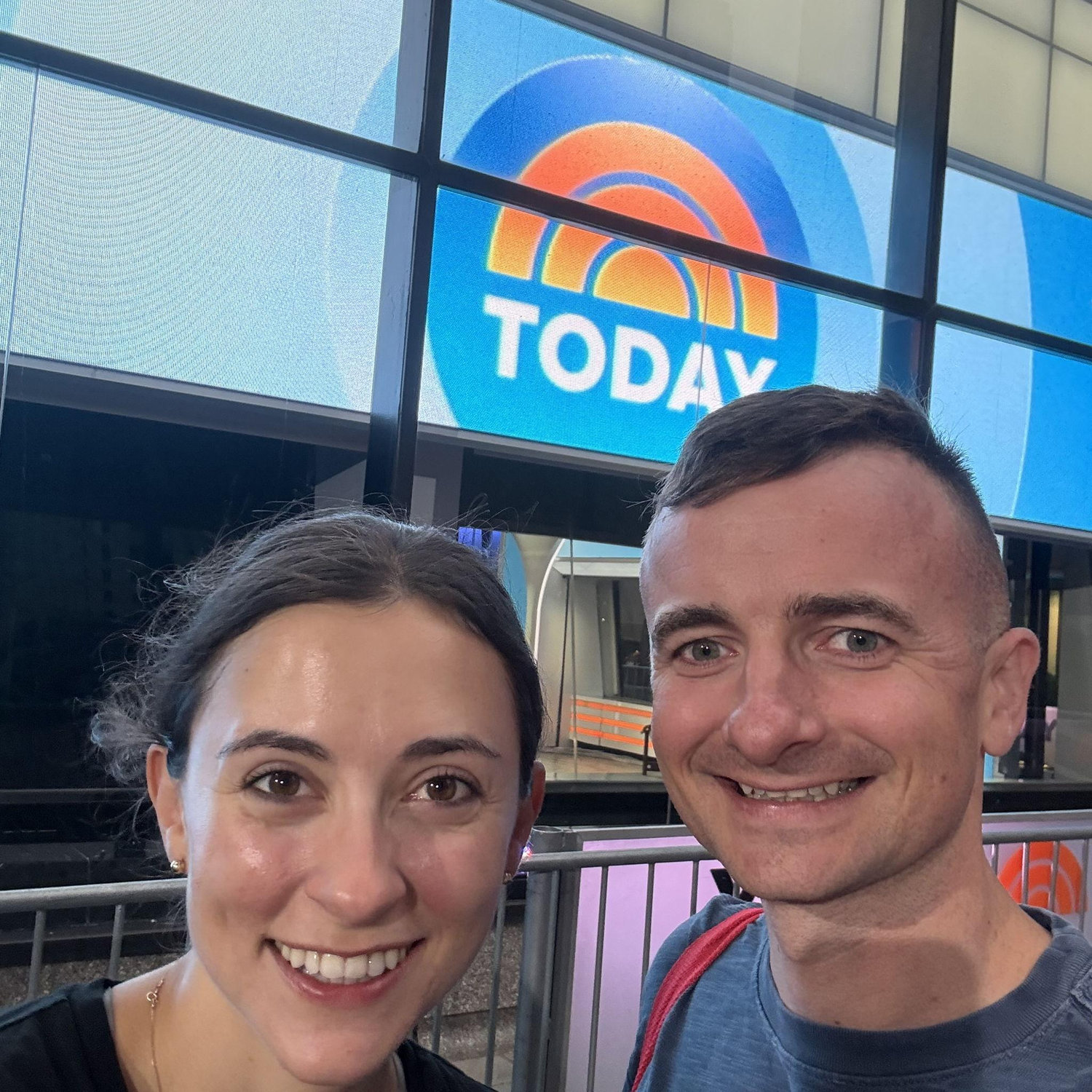 Before we moved out of Manhattan, had to do touristy things like see the today show!