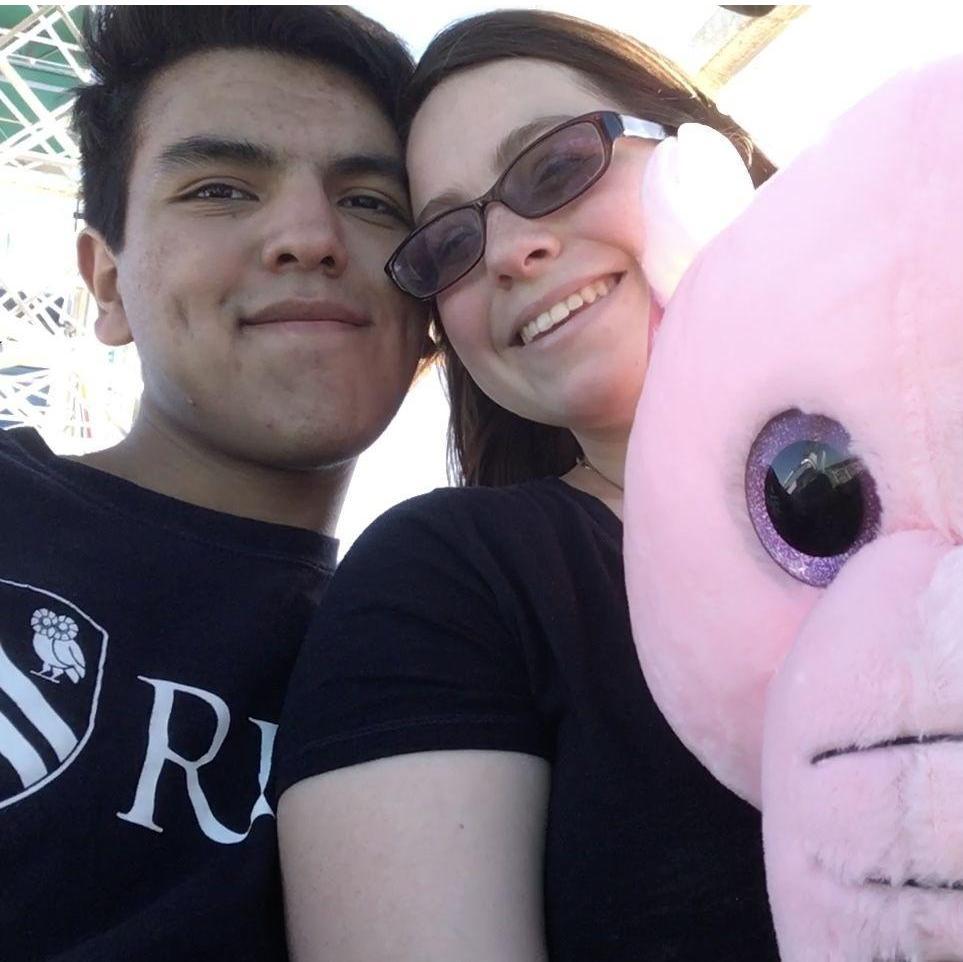 On the ferris wheel at Cornyval, 2018