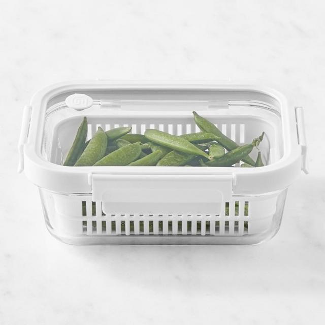 Hold Everything Fridge Colander and Glass Storage Container, Small
