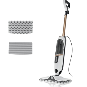 Shark SteamSpot Steam Mop with Steam Blaster Technology, 3 Steam Modes, 2 Washable Pads, XL Removable Water Tank, Lightweight, Steam Cleaner for sealed Hard Floors, Hardwood, Tile, Laminate, S2001