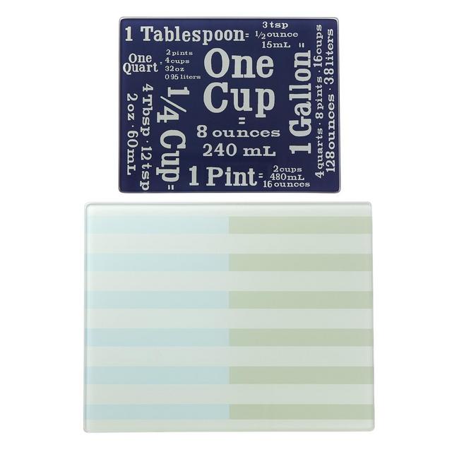 kate spade new york Nolita Glass Prep Board, Set of 2
