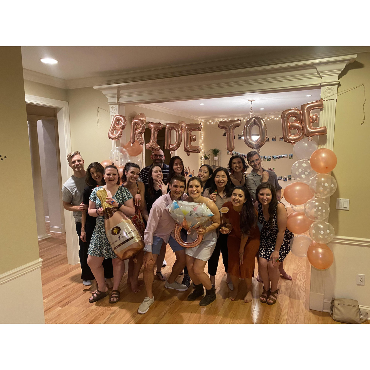 Engagement party with wonderful PA school friends