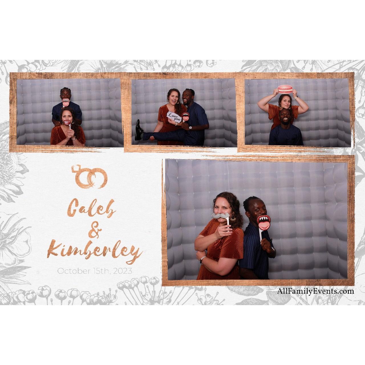 A little photobooth fun at the first wedding we attended together <3