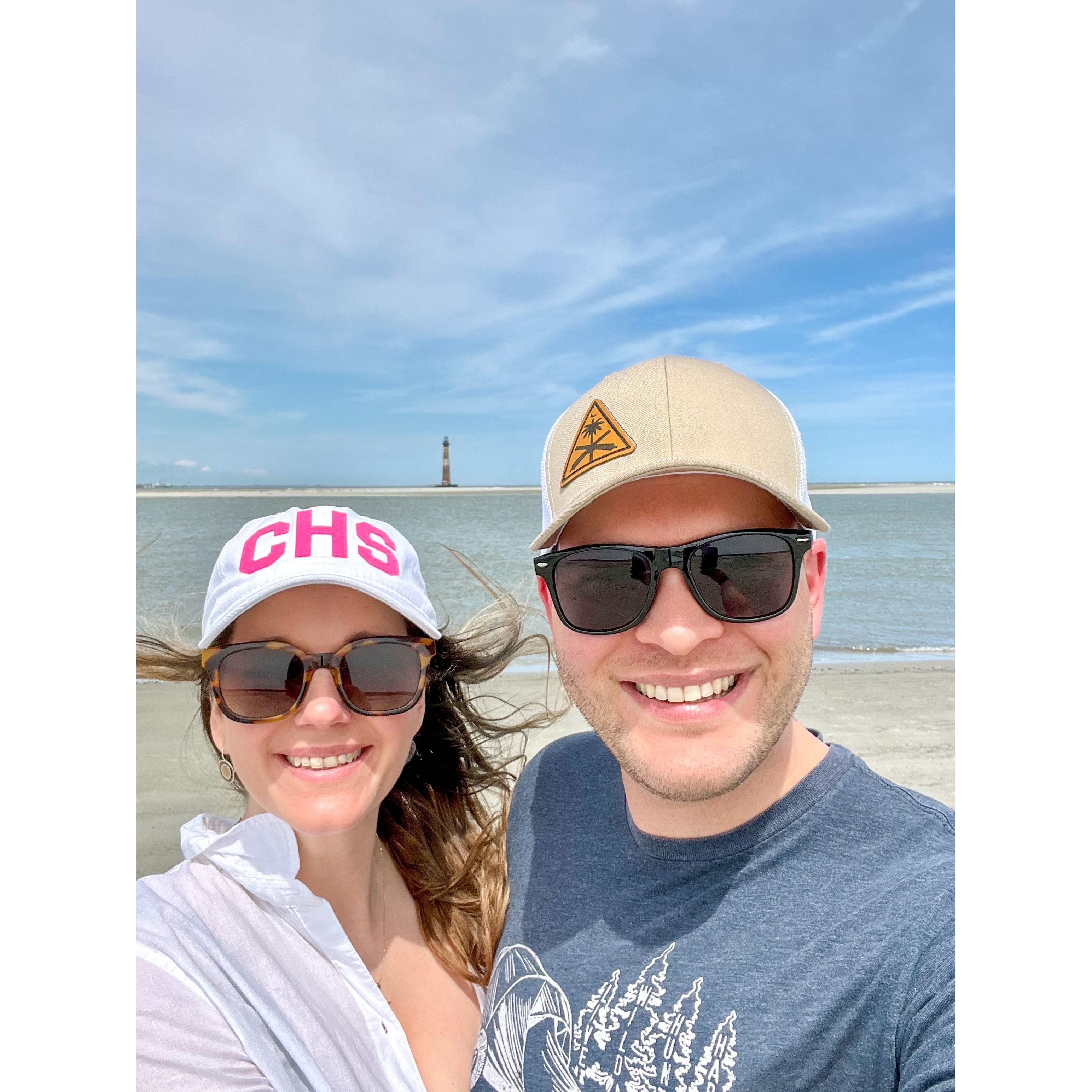 Celebrating 1 year in Charleston (in 2023) with a visit to the Morris Island Lighthouse.
