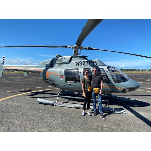 Helicopter tour on the Big Island, Hawaii, USA.