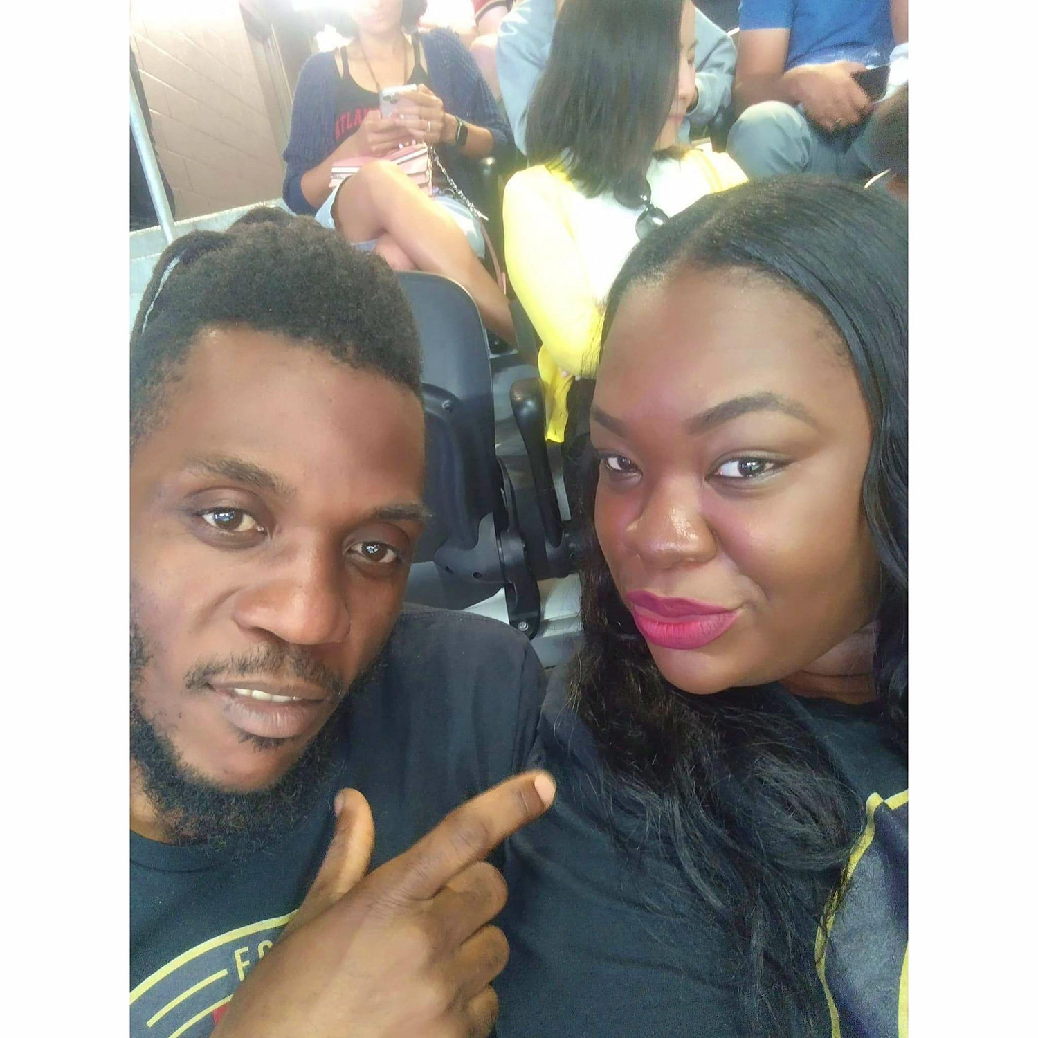 Our first date at a soccer game