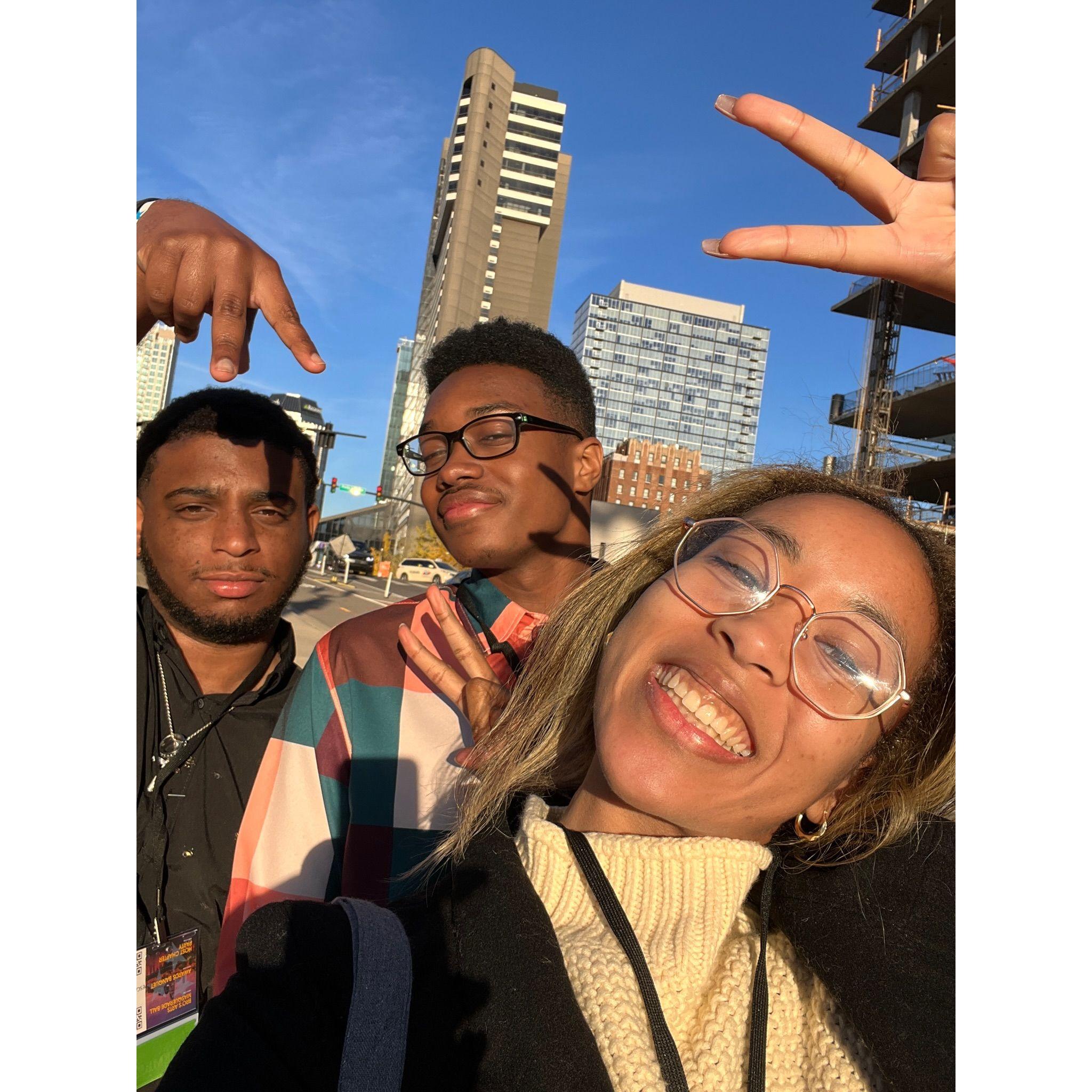 Robert, Paris, and Kor at an architecture conference in Nashville, TN!
