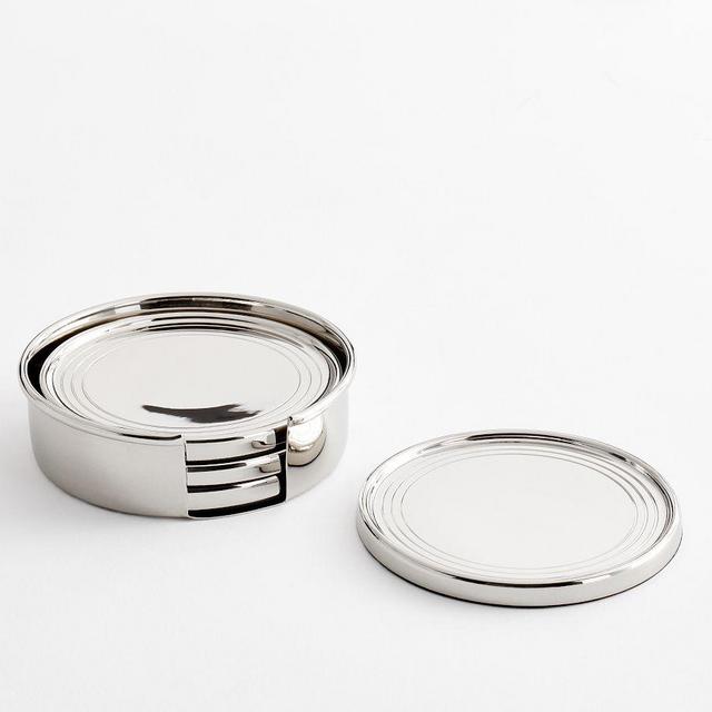 Heritage Silver Coasters, Set of 4
