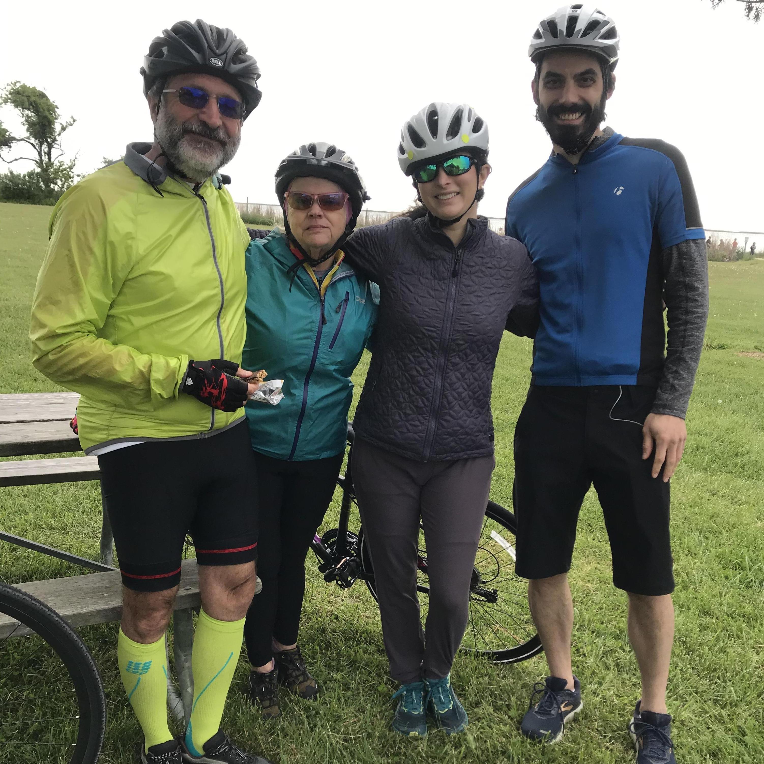 Biking 17 miles for mom's 70th
