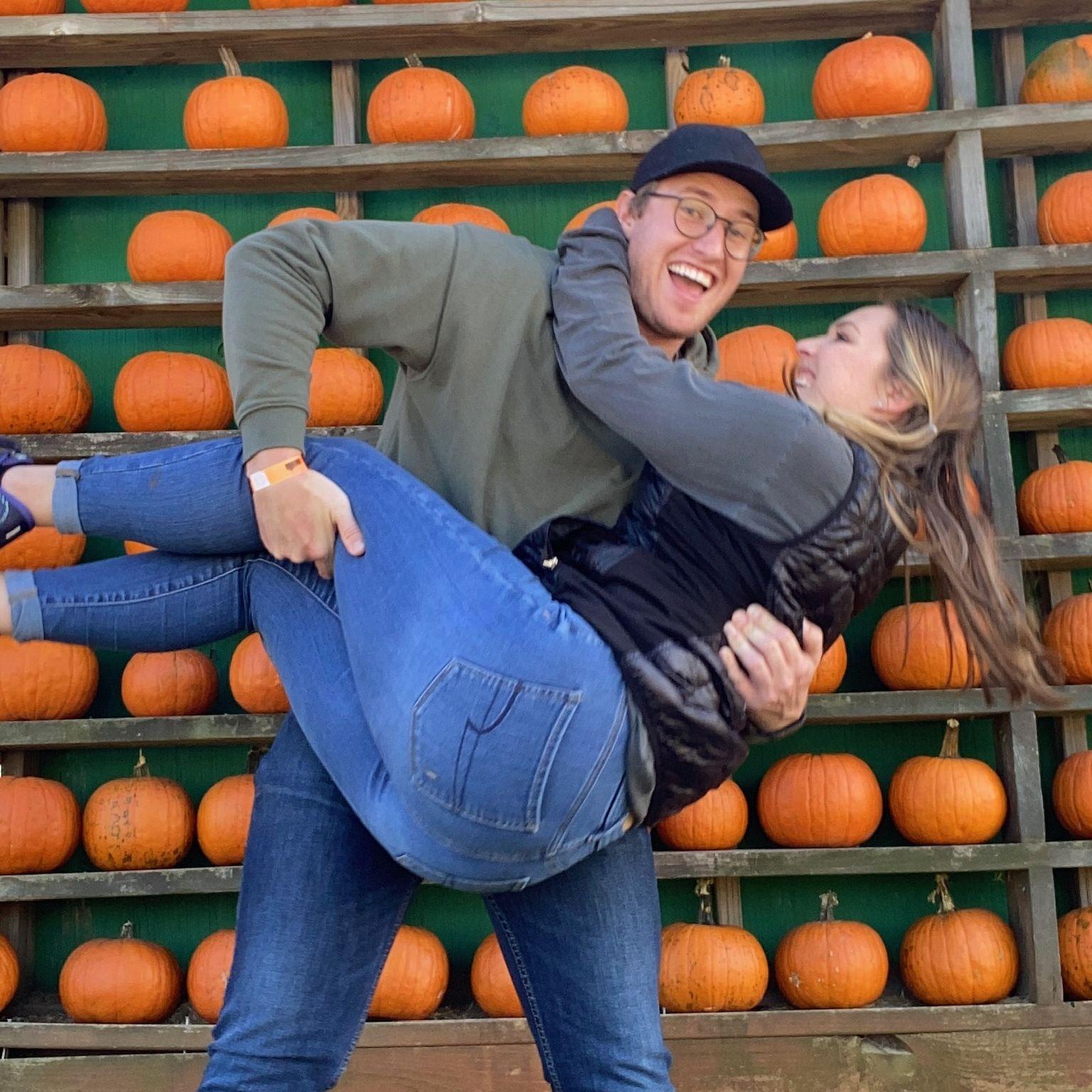 October 2022: Visiting the local pumpkin patch in Huntsville