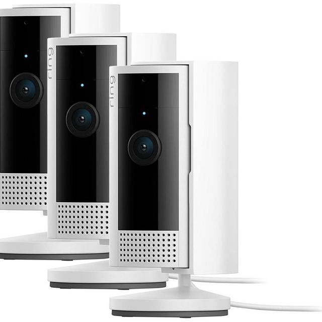 All-new Ring Indoor Cam (2nd Gen) | latest generation, 2023 release | 1080p HD Video & Color Night Vision, Two-Way Talk, and Manual Audio & Video Privacy Cover | 3-pack, White