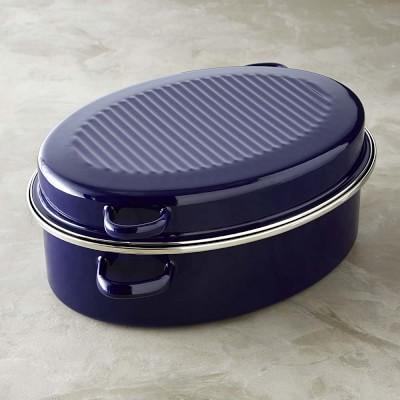 Chantal Steel Roaster, 11-qt., Blue