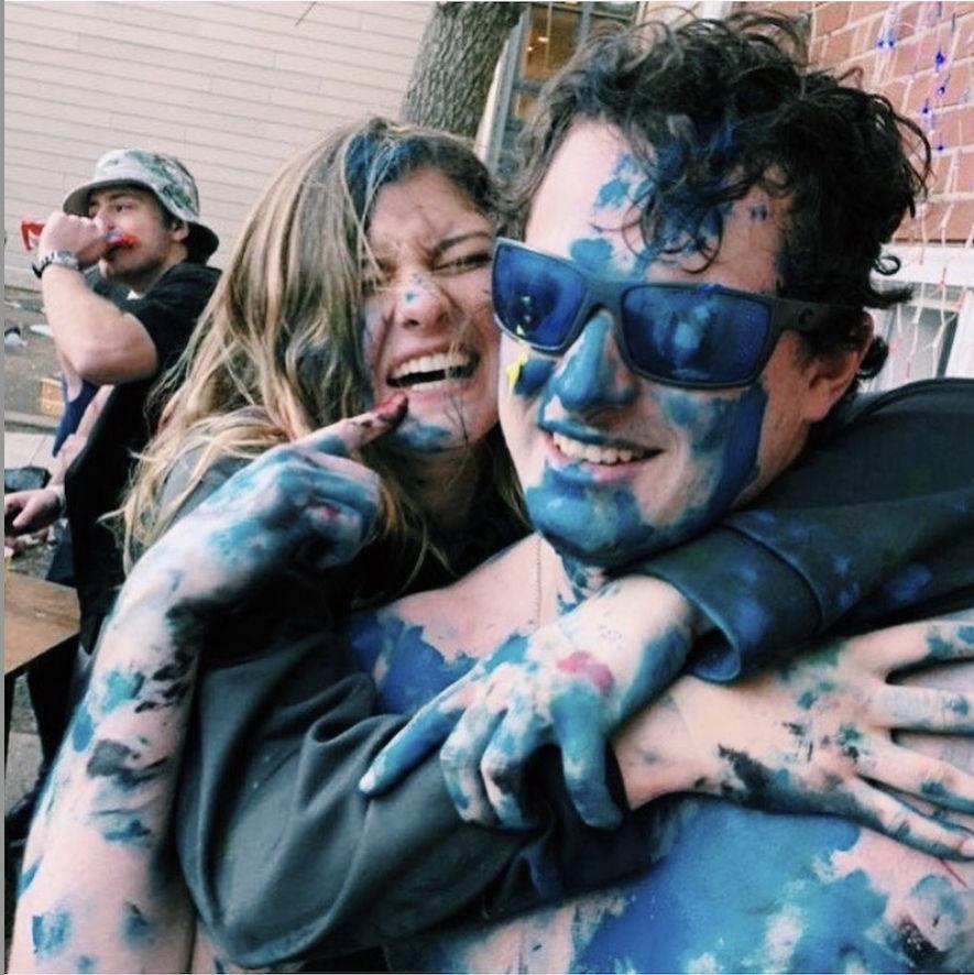 First picture together- messy darty 2020