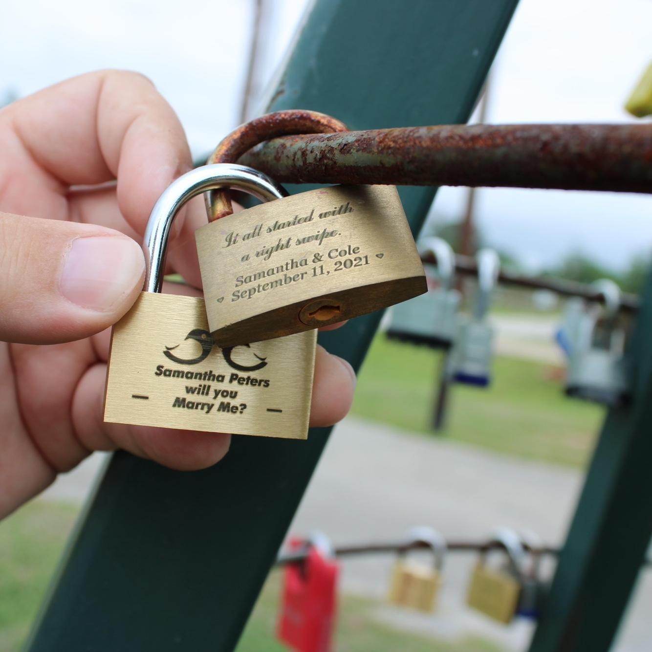 Both love locks on the tree
