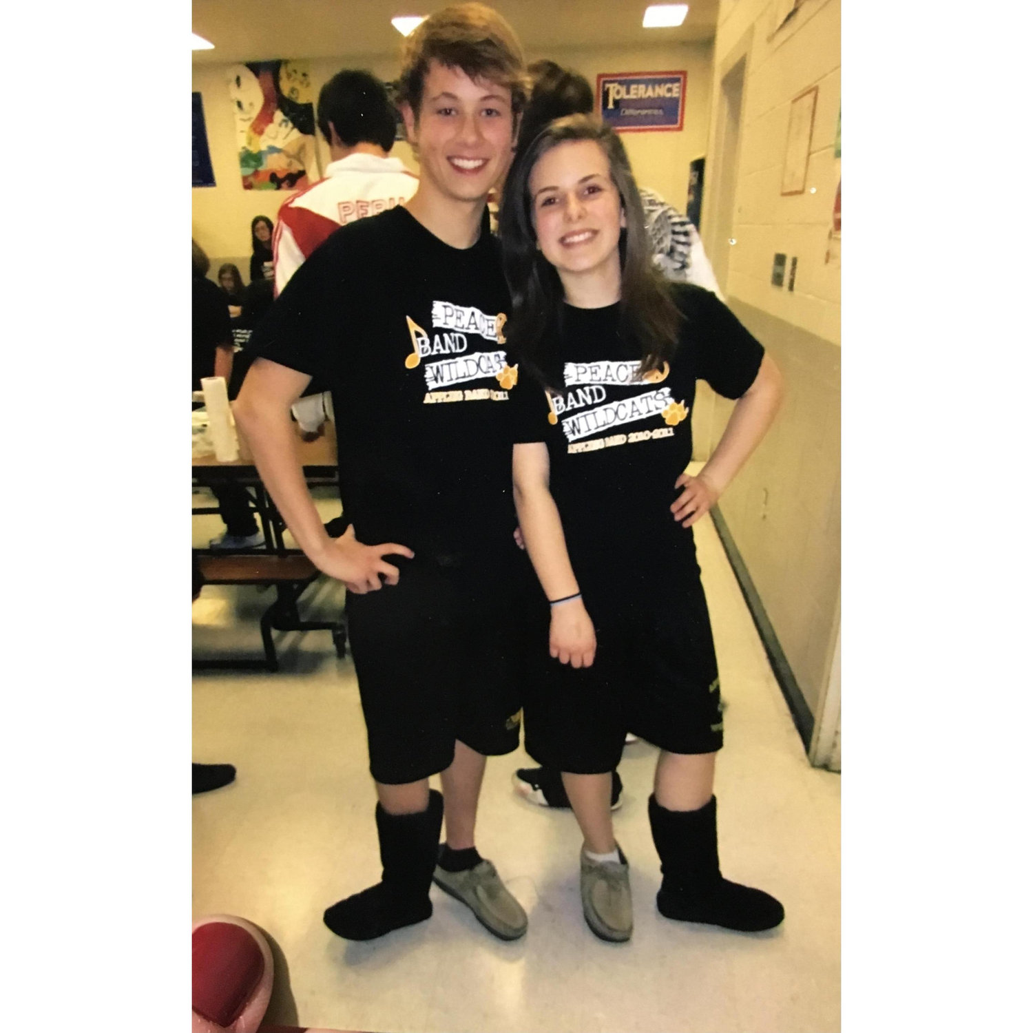 Our very first picture together! At Appling Middle School in 2011, before we were dating.