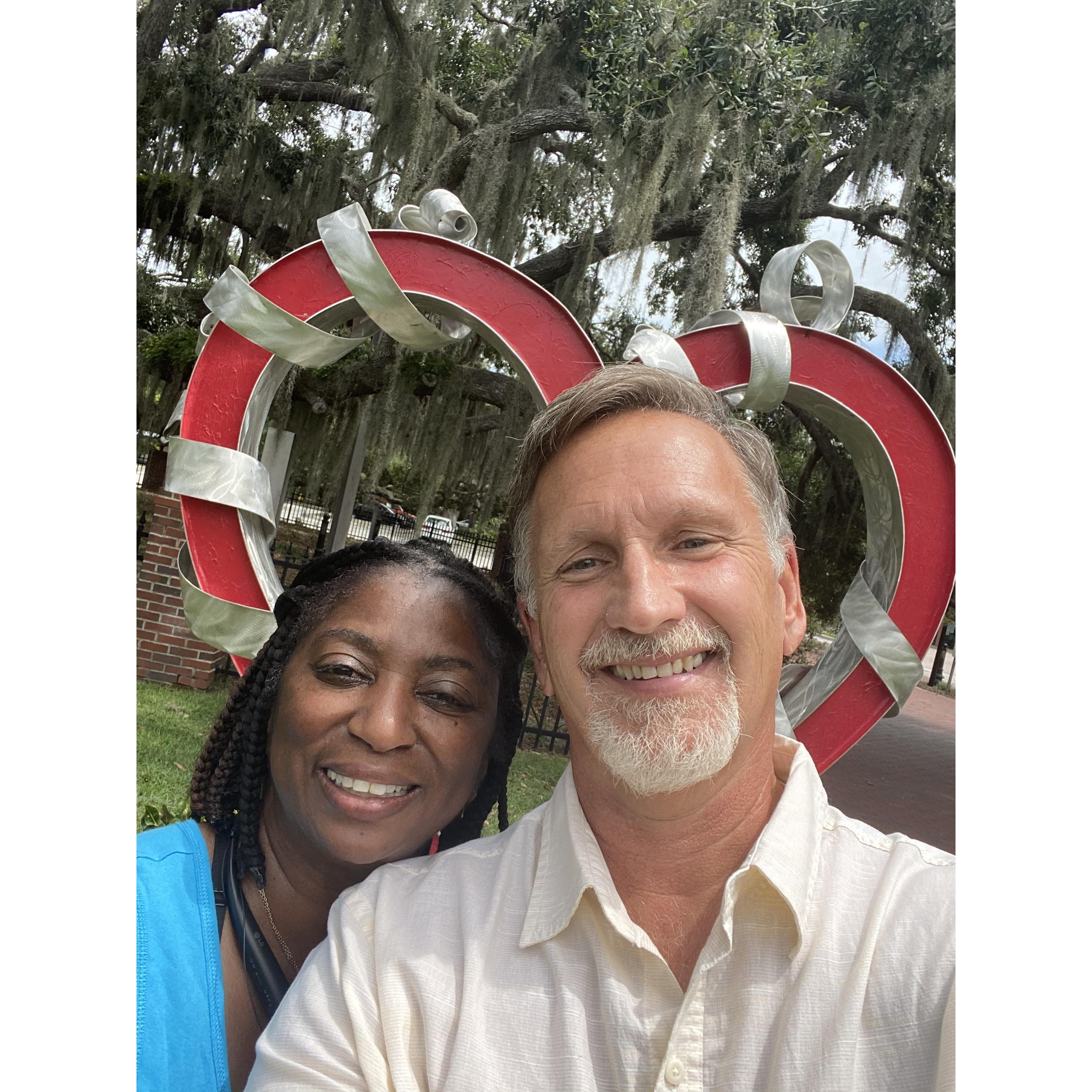 Had to get this picture..Love is in our air....